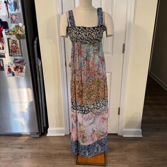 Frivolous by La Blend Boho Maxi Dress Medium Handmade 100% Cotton - Picture 1 of 8